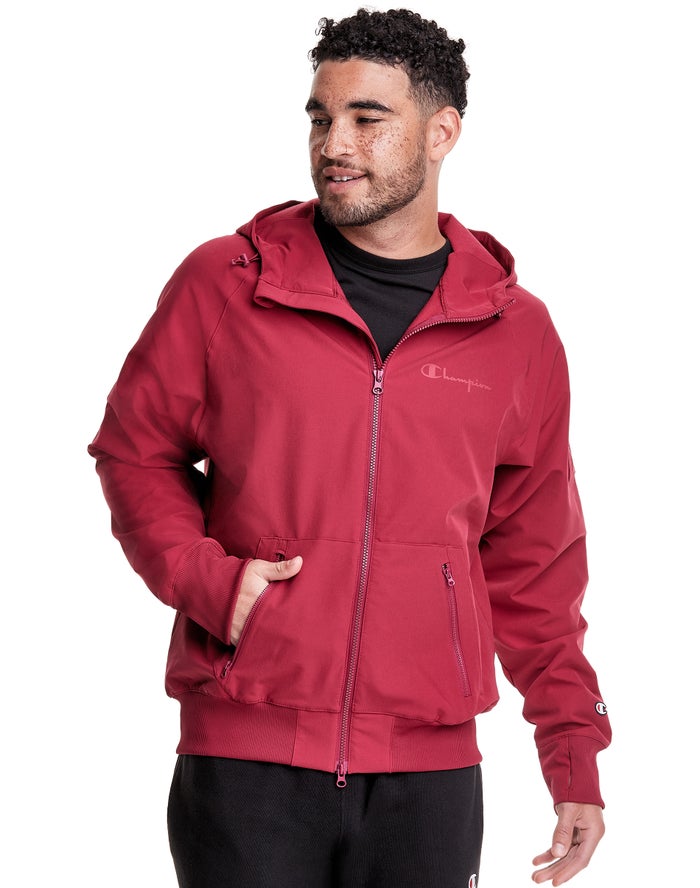 Sudadera Con Capucha Champion Hombre - Defender Series Full Zip ( Rojas Oscuro ) 9874320-XS